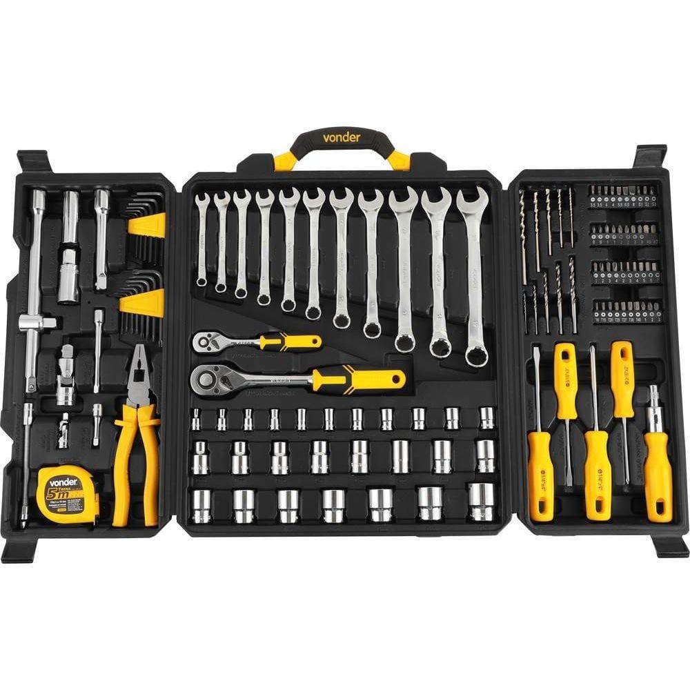 Jogo de Ferramentas Cromo Vanadium - 128 Peças - Vonder