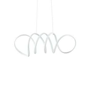 Lustre Pendente Nordecor Lire 2136 Branco Led Bivolt