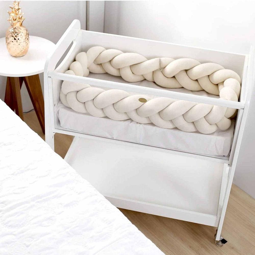 Mini Berço Moisés Divicar Movéis Branco Acetinado