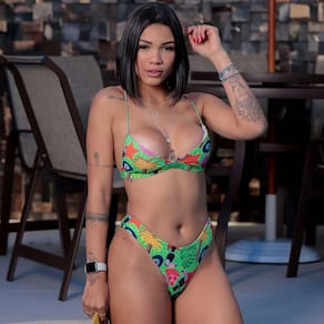 Biquíni Top Aviador Estampado Feminino 100120