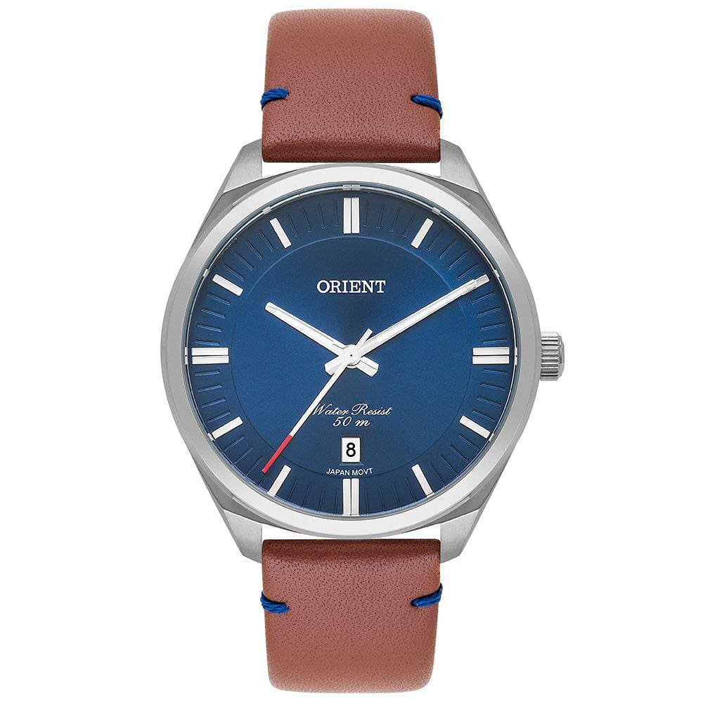 relogio orient couro masculino