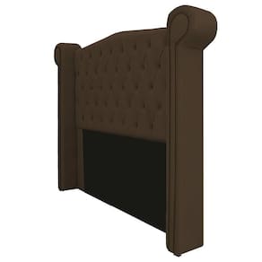 Cabeceira Veneza 160 Cm Queen Size Suede Marrom