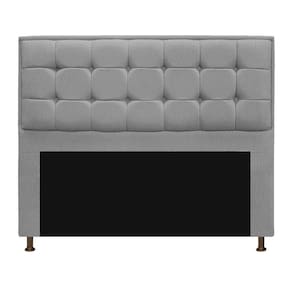 Cabeceira Copenhague 195 Cm King Size Suede Cinza