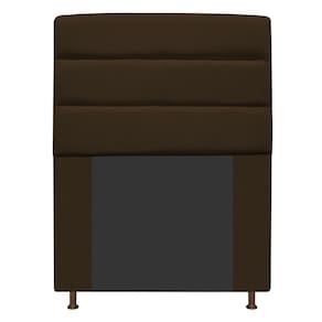 Cabeceira Turim 90 Cm Solteiro Suede Marrom