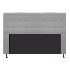Cabeceira Dama 195 Cm King Size Com Botonê Suede Cinza