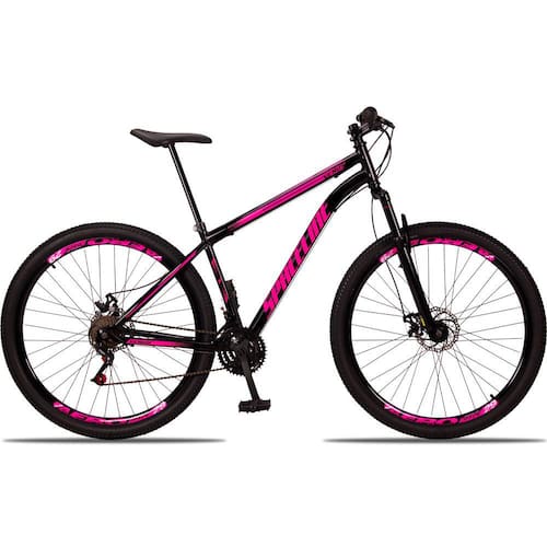Bicicleta 29 Spaceline Vênus Aço 21 Marchas Freio a Disco com Suspensão Menor preço em Bicicleta 29 Spaceline Vênus Aço 21 Marchas Freio a Disco com Suspensão