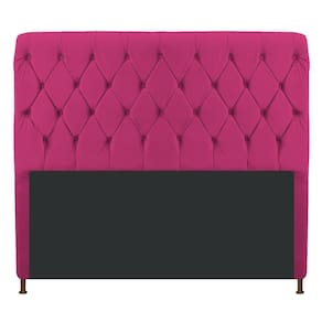 Cabeceira Cristal 160 Cm Queen Size Com Capitonê Suede Pink