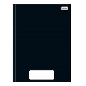 Caderno Costurado Tilibra 1/4 Capa Dura Pepper Preto 80 Folhas Embalagem com 5 Unidades
