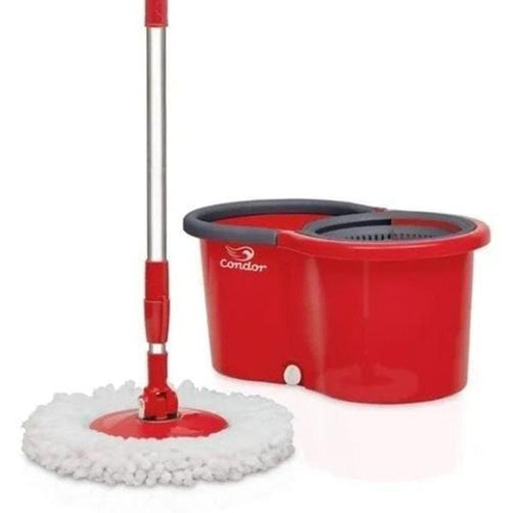 Balde Mop Com Esfregão 360° Cabo De 1,60Mt Limpa E Enxuga