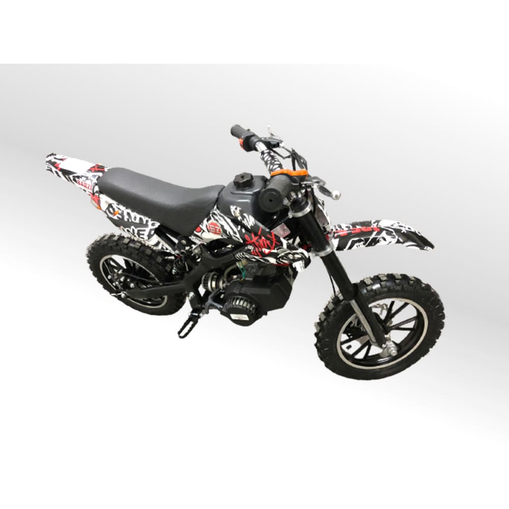 Mini Moto Infantil Gasolina 2 Tempos 49CC Cross Trilha Off Road Importway  WVDB-006 Dirt - PRETO