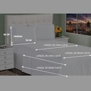 Lençol Queen 4 Peças 400 Fios Toque Macio Ponto Palito Casa Dona