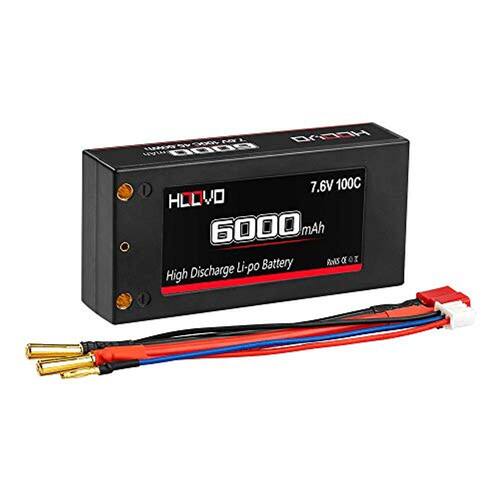 HOOVO 2S 100C 6000mAh 7.6V RC Shorty Lipo Bateria De alta tensão Caixa HOOVO 2S 100C 6000mAh 7.6V RC Shorty Lipo Bateria De alta tensão Caixa