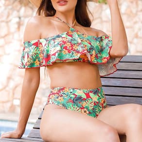 Biquíni Ciganinha Hot Pants Estampado Feminino 100141