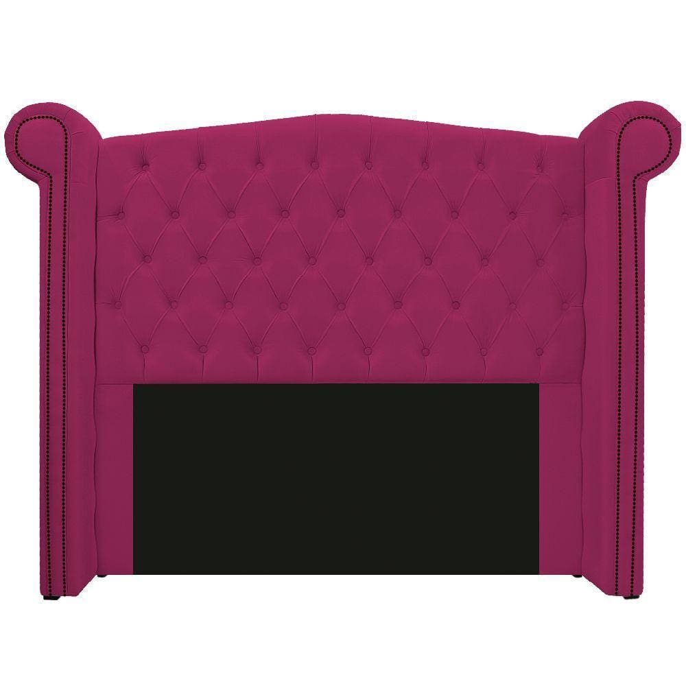 Cabeceira Veneza 160 Cm Queen Size Suede Pink