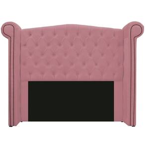 Cabeceira Veneza 160 Cm Queen Size Suede Rosa Bebê