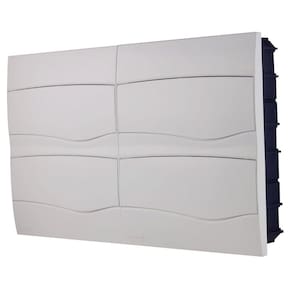 Quadro de Distribuição de Embutir 48 DIN ou 32 NEMA Tramontina com Porta Branca Tramontina