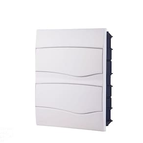 Quadro de Distribuição de Embutir 24 DIN ou 16 NEMA Tramontina com Porta Branca Tramontina