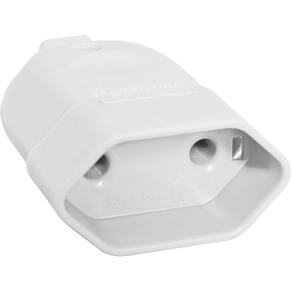 Plugue fêmea 2P 10A 250V~ cor branco Tramontina