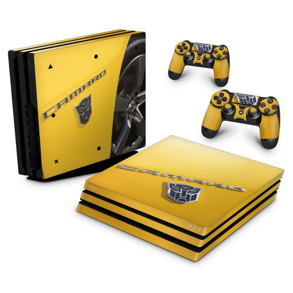 Skin PS4 Pro Adesivo - Camaro - Transformers