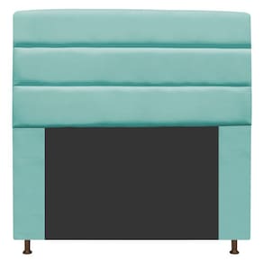 Cabeceira Turim 160 Cm Queen Size Suede Azul Tiffany