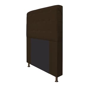 Cabeceira Dama 160 Cm Queen Size Com Botonê Suede Marrom