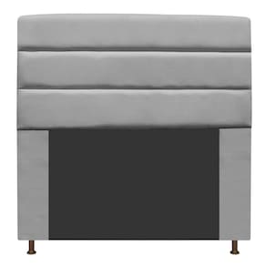 Cabeceira Turim 195 Cm King Size Suede Cinza
