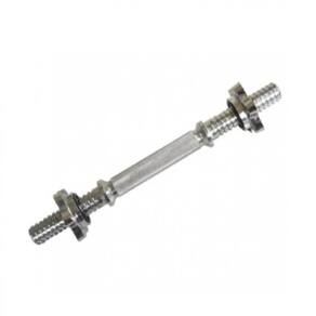 Barra Reta 40cm Cromada E 2 Porcas Estrela 28mm Diâmetro