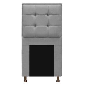 Cabeceira Copenhague 90 Cm Solteiro Suede Cinza