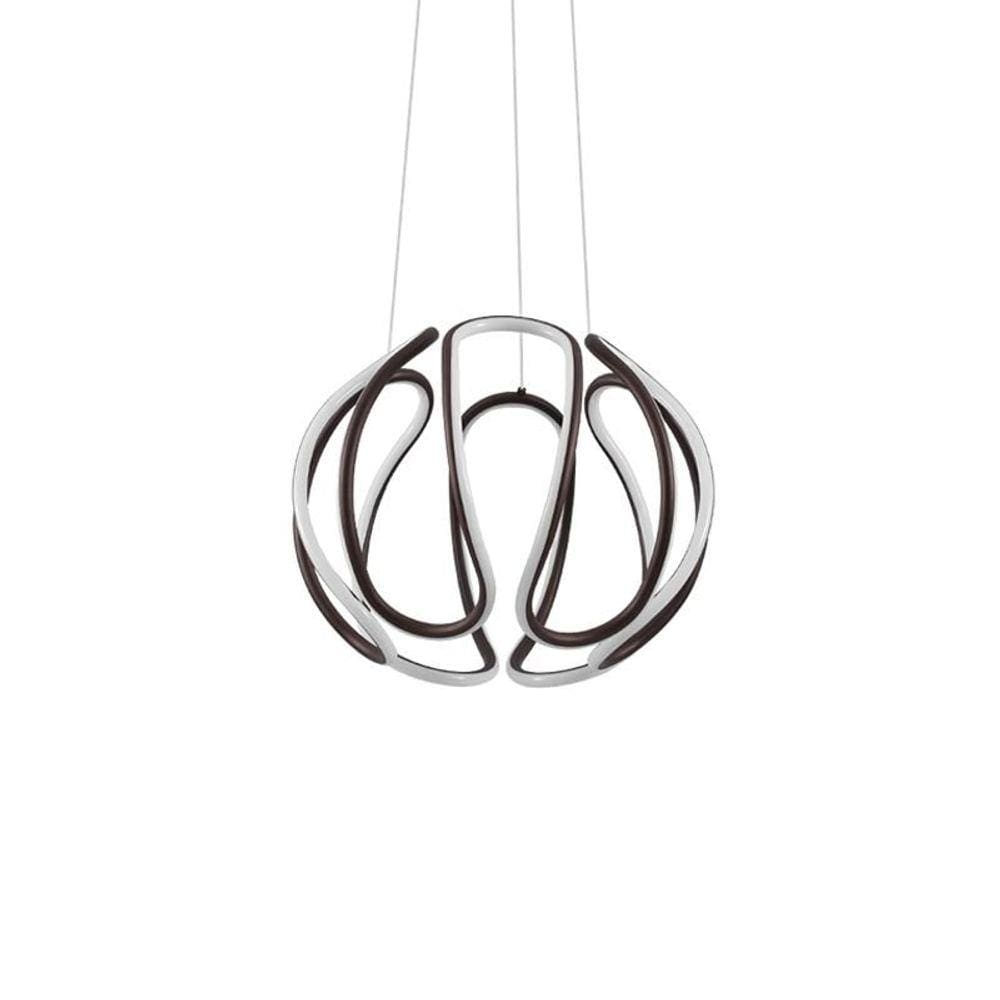 Lustre Pendente Nordecor Gaia D1396 Café Led Bivolt