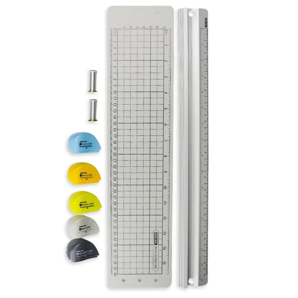 Kit Guilhotina 40cm com Base de Corte e 5 Lâminas Morn Sun