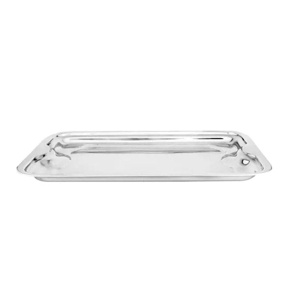 Bandeja Retangular 42 Cm Em Inox