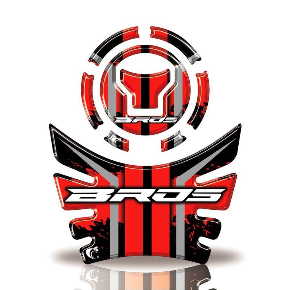 Kit Protetor Tanque e Bocal Moto Honda acima 2018 BROS 160 Vermelho 2020