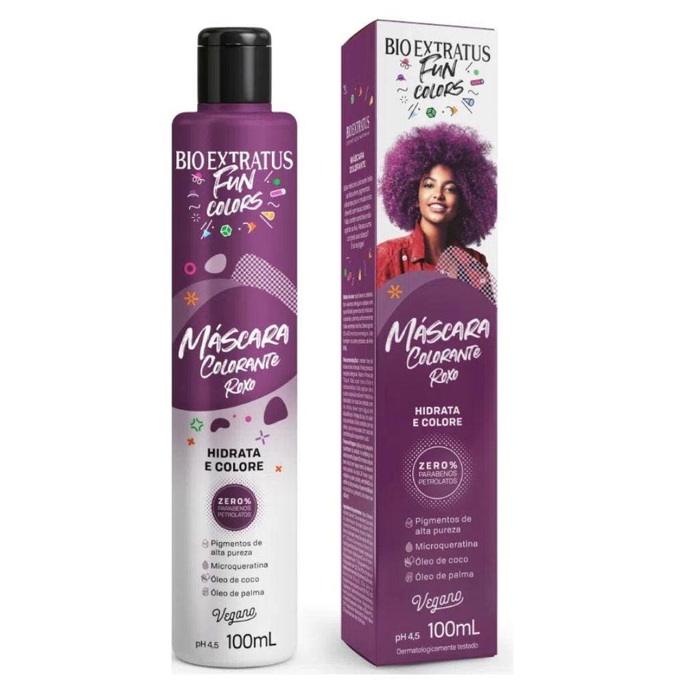 Máscara Colorante Fun Colors Roxo Bio Extratus 100mL
