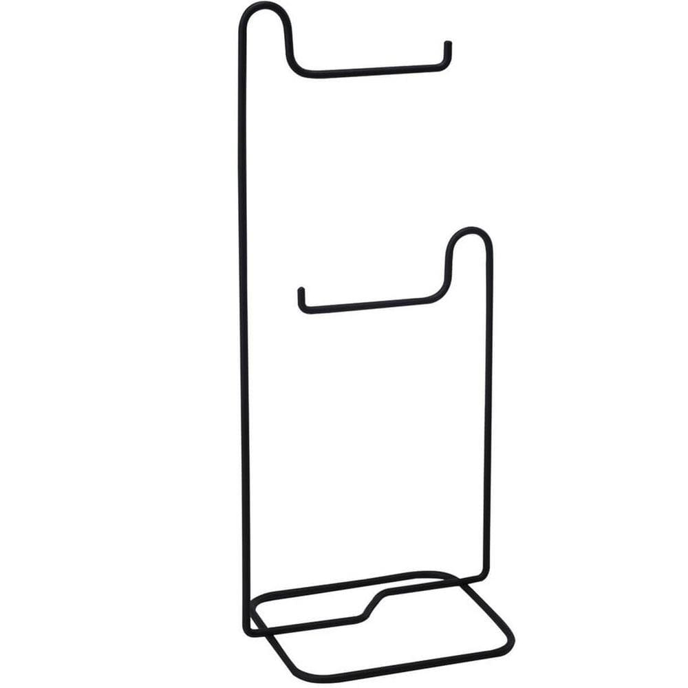 Papeleira de Chão Preto Fosco para Banheiro Porta Rolo de Papel Higiênico Lyon Schmitt