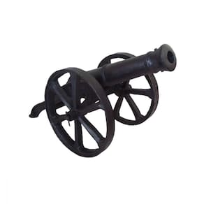 Canhão De Guerra Para Jardim Decorativo Ferro Fundido Grande