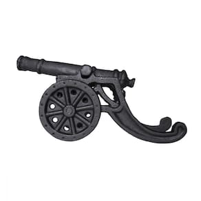 Canhão De Guerra Jardim Decorativo Ferro Fundido Pequeno