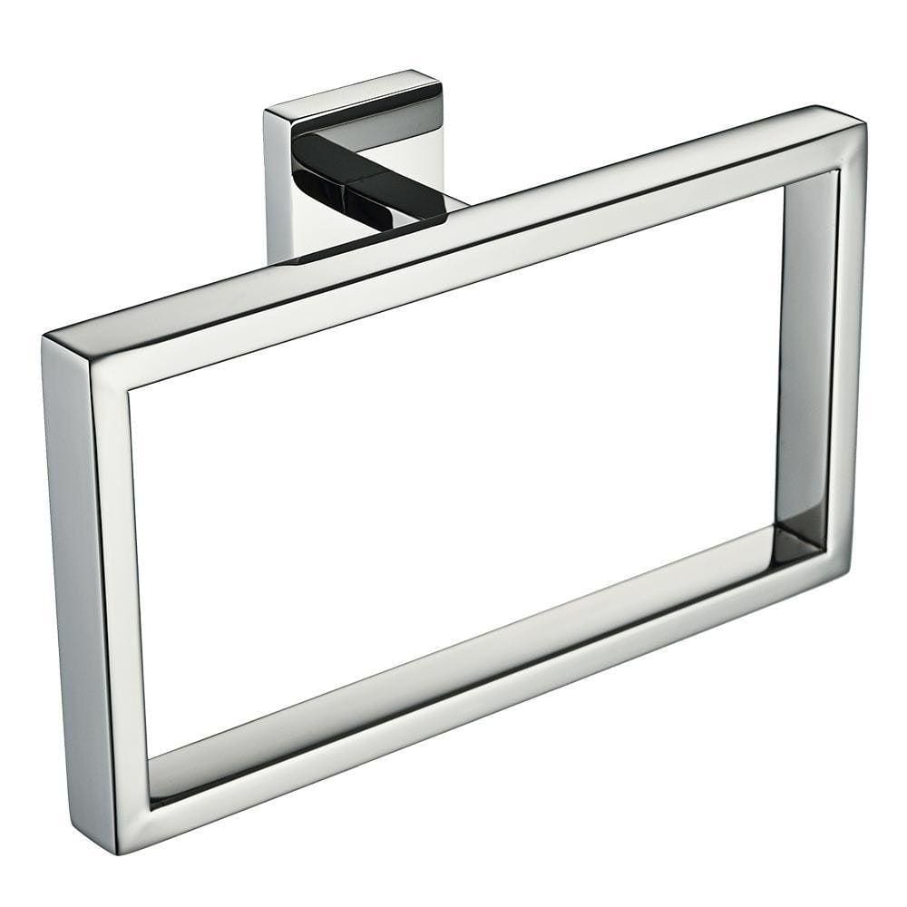 Porta Toalha Argola Em Inox Polido Linha Eterna Italy Line