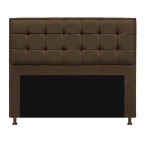 Cabeceira Copenhague 140 Cm Casal Suede Marrom