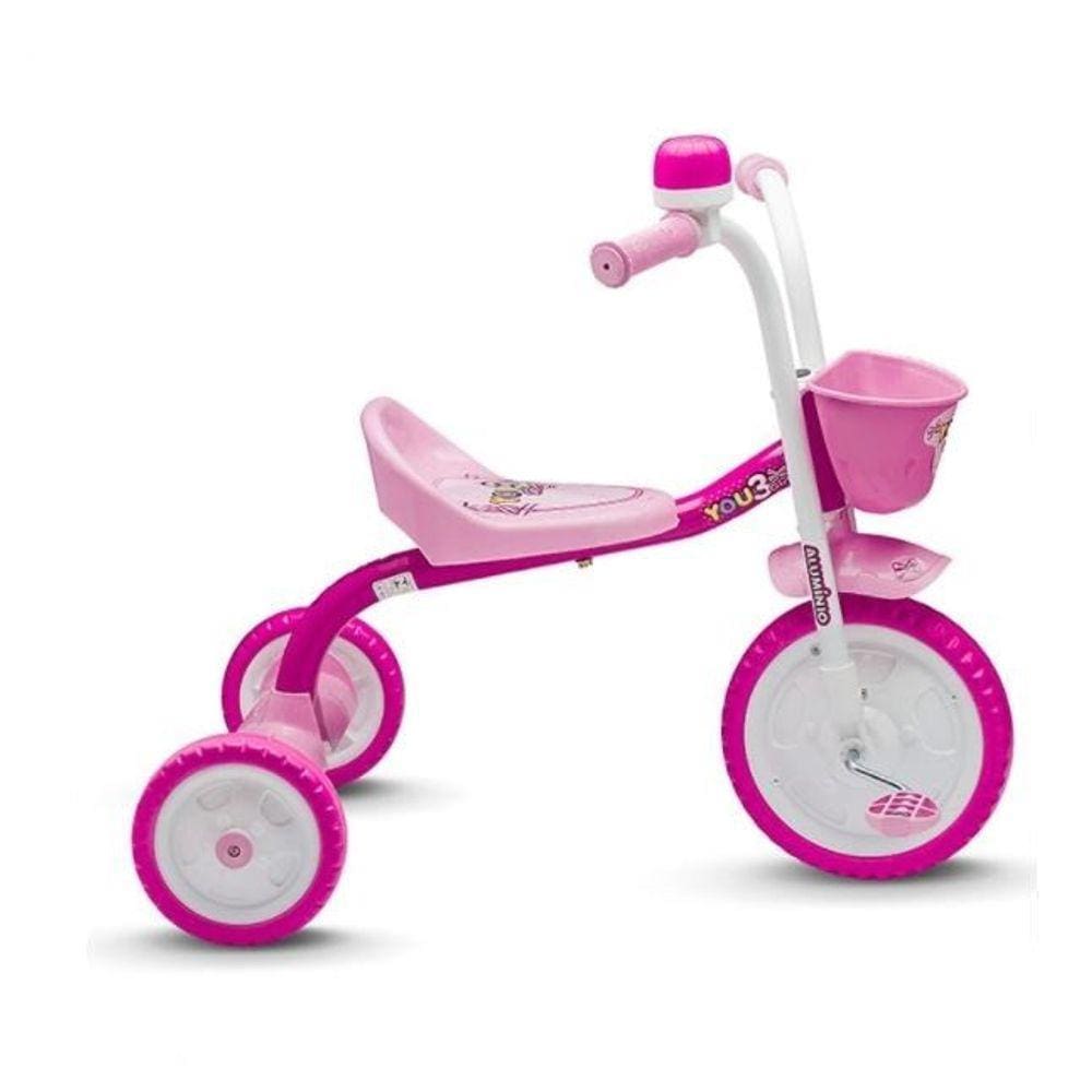 Triciclo Infantil Menina Nathor - You 3 Girl - Alumínio