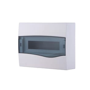 Quadro de Distribuição de Sobrepor 12 DIN ou 8 NEMA Tramontina com Porta Transparente Tramontina