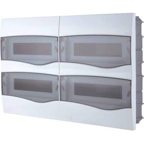 Quadro de Distribuição de Embutir 48 DIN ou 32 NEMA Tramontina com Porta Transparente Tramontina