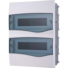 Quadro de Distribuição de Embutir 24 DIN ou 16 NEMA Tramontina com Porta Transparente Tramontina