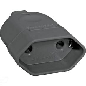 Plugue Fêmea 2P 250 V 10 A Tramontina Preto Tramontina
