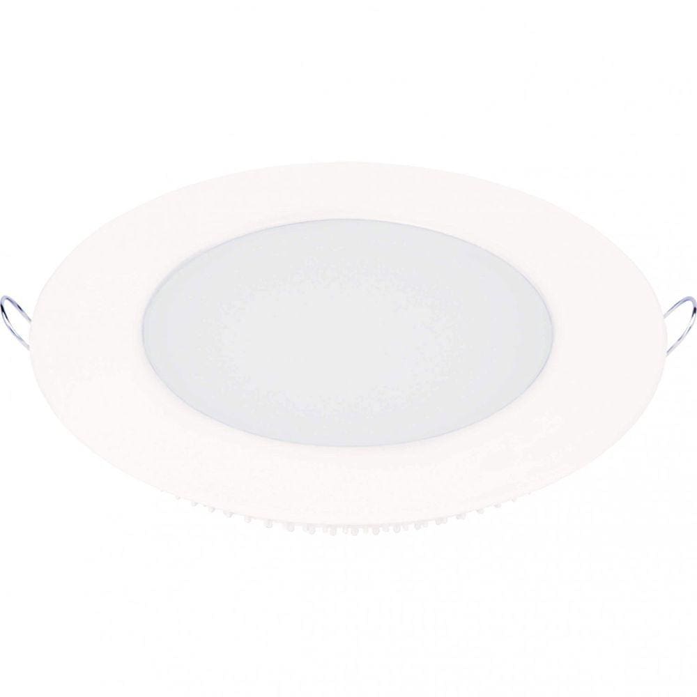 Painel LED Redondo de Embutir 3W Lux Bivolt Taschibra - caixa com 2 Unidade - 6500K Luz Branca