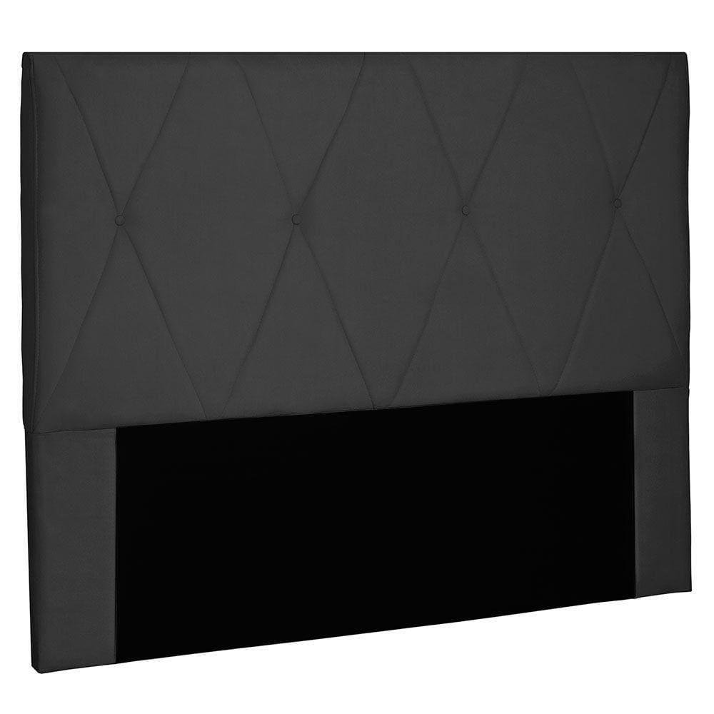 Cabeceira Casal 1,40m Aquilla Suede Preto