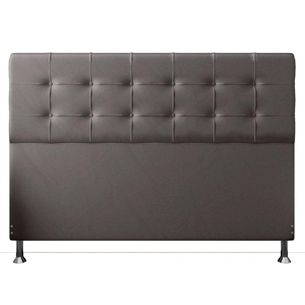 Cabeceira King 1,95m Atenas Suede Cinza