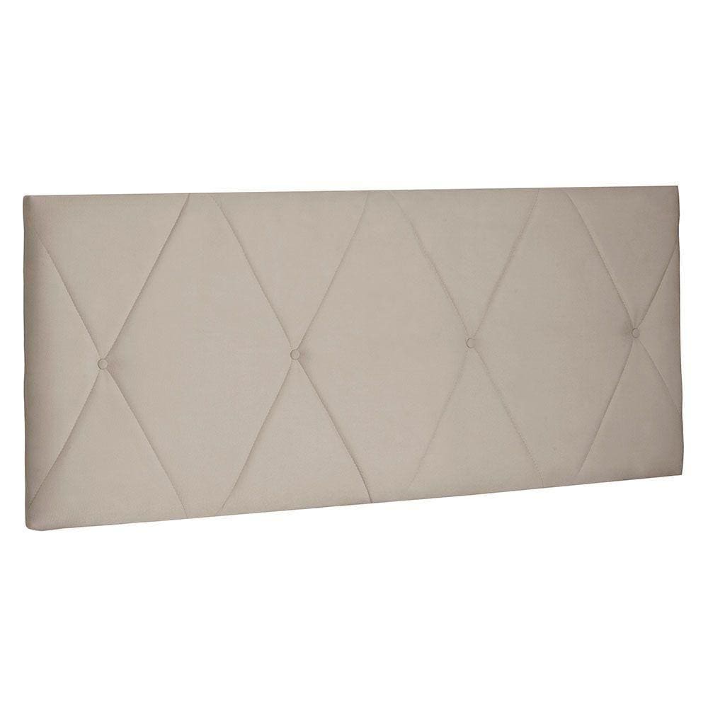 Cabeceira Painel Solteiro 0,90m Aquilla Suede Bege