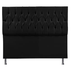Cabeceira Queen 1,60m Suede Preto