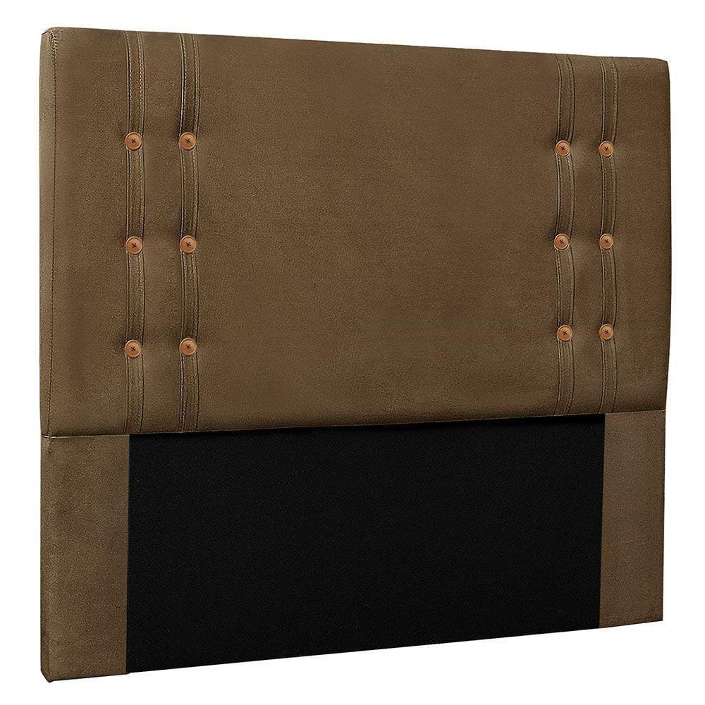 Cabeceira Solteiro 0,90m Genova Suede Caramelo