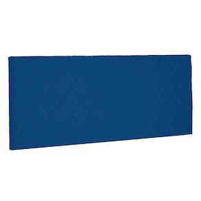 Cabeceira Painel Queen 1,60m Esmeralda Suede Azul Marinho